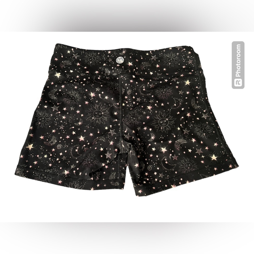 I am becoming 3 inch shorts no ride celestial print moon stars size large - Picture 2 of 4